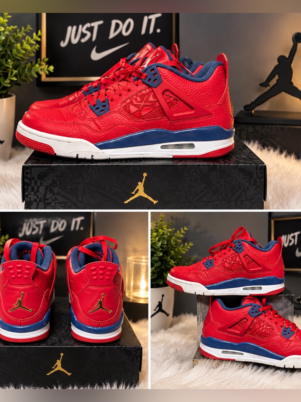 Air Jordan 4 Retro Red Thunder/Red Leather- Women’s